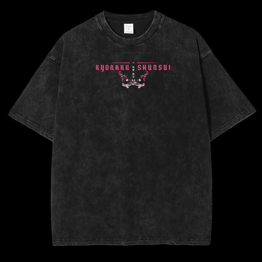 "Shunsui Kyōraku" Unisex Anime Bleach Wash Tee [MMU] - Image 3
